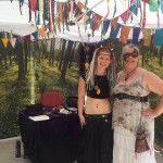 Sam and Ellen of Gaia's Gifts are blessing dice at the WCSFF Day!