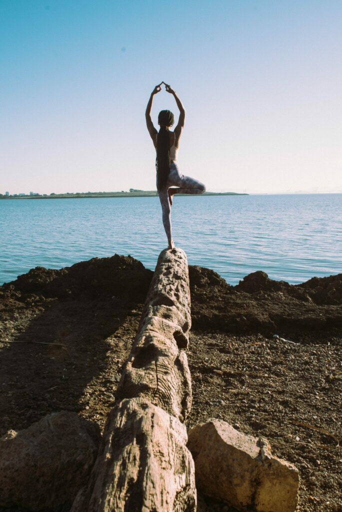 woman balancing